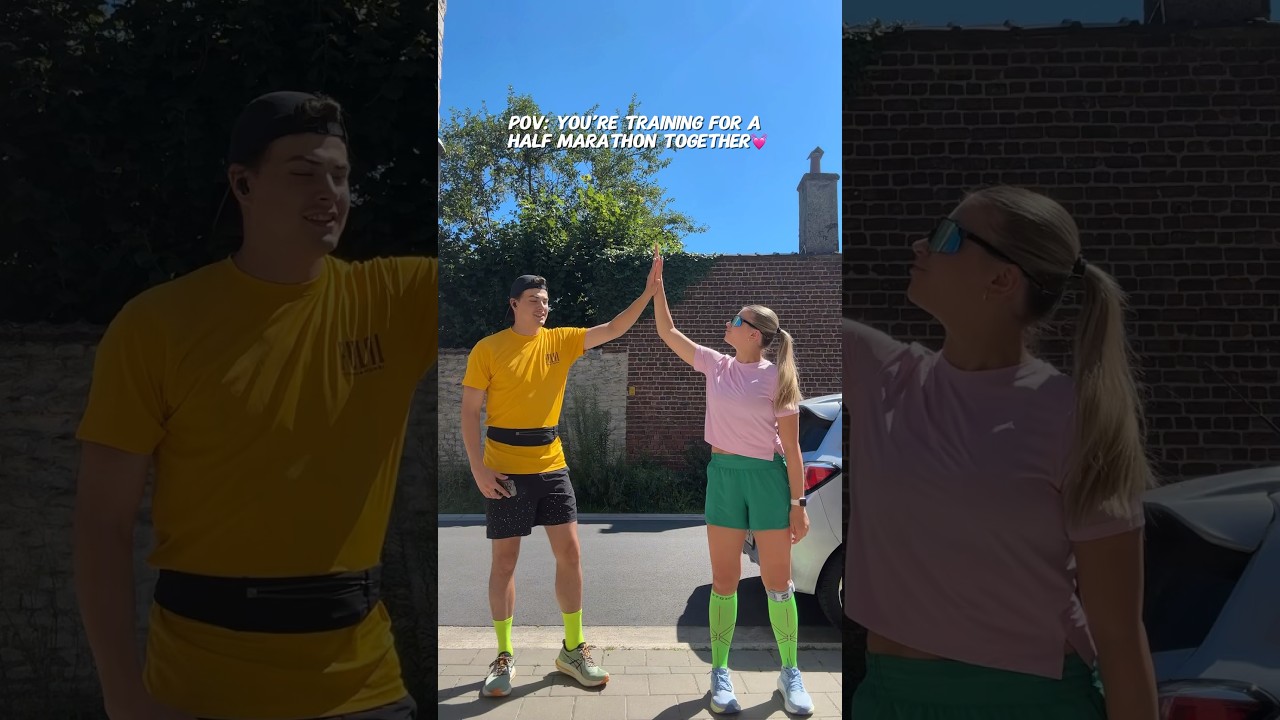 Half marathon training together💗✨