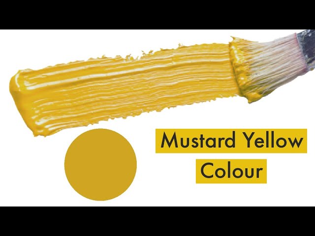 How to make Mustard Yellow Colour, Mustard Yellow Colour