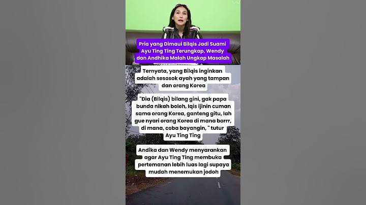 Pria yang Dimaui Bilqis Jadi Suami Ayu Ting Ting Terungkap, Wendy dan Andhika Malah Ungkap Masalah