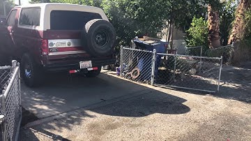 Bronco with open headers