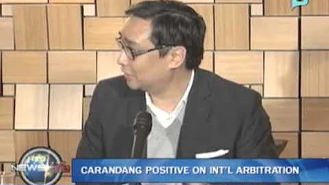 Carandang positive on international arbitration