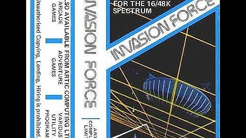 ZX Spectrum.Invasion Force by Artic Software.