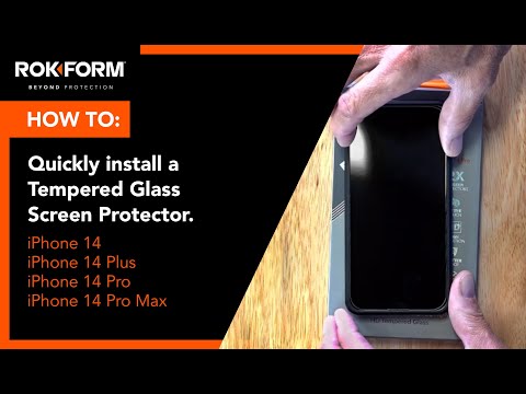 iPhone 14 How to: Install a Tempered Glass Screen Protector Bubble free