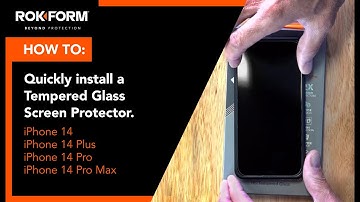 iPhone 14 How to: Install a Tempered Glass Screen Protector Bubble free
