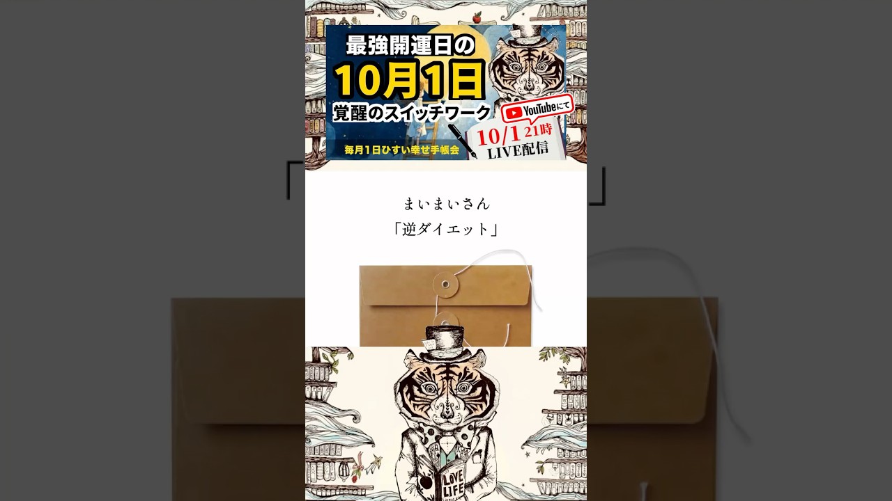 10月1日は、覚醒のスイッチを押そう！