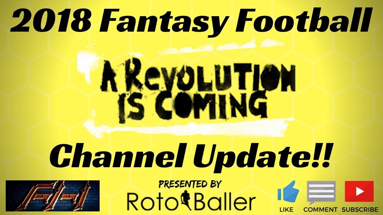 2018 Fantasy Football Channel Update Big News!! YouTube