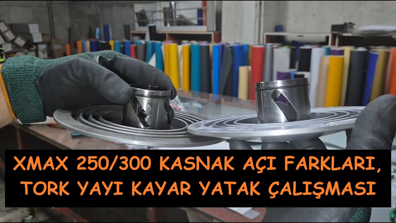 #XMAX  250/300 ARKA KASNAKLARI ARASINDAKİ FARKLAR, KASNAK DEĞİŞİMİ, TORK YAYI SIKIŞMASI İÇİN ARGE