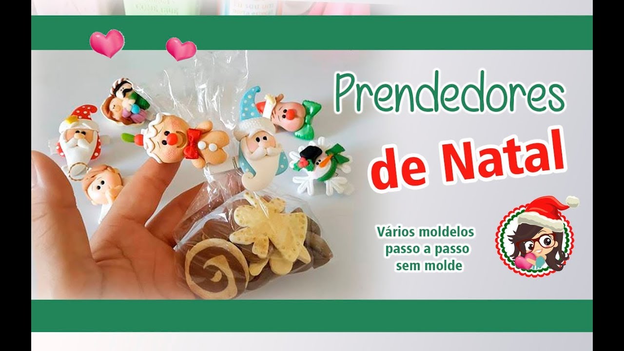 Natal apliques para Prendedores SEM MOLDE várias opções