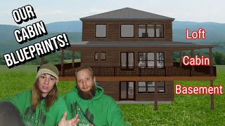 What Are We Building?| Blueprints| Couple Builds Cabin in the woods w/ Block Basement