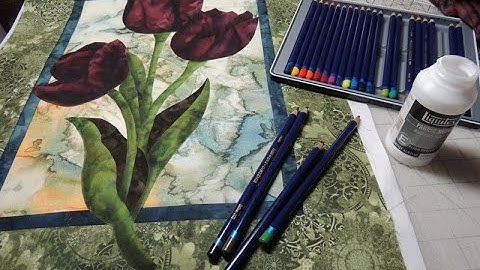 Coloring Fabric with Inktense Pencils