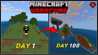 I Survive 100 Days on a Deserted Island in Minecraft Hardcore! (Hindi) #100days