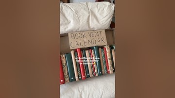 I got a BOOK advent calendar!!!!