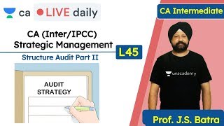 CA (Inter/IPCC) CS & CMA Strategic Management L45 | Unacademy CA Intermediate Group 2 | J.S. Batra