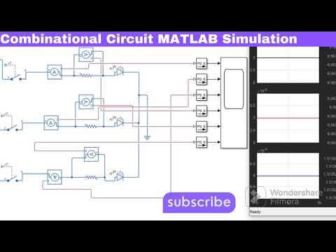 Combinational Circuit MATLAB Simulink Design | MATLAB for electrical ...