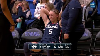 Paige Bueckers Checks Back In Game After Injuring Neck, Hits Shot On 1St Touch Uconn Huskies