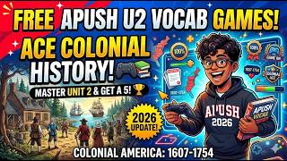FREE APUSH Unit 2 Vocab Games: Ace Colonial History! 🎮📚 2026