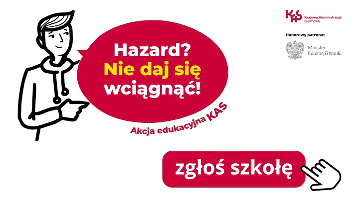 Szef KAS Magdalena Rzeczkowska o akcji edukacyjnej „Hazard? Nie daj się wciągnąć!”