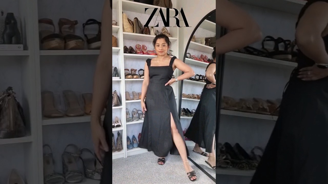 Obsessed with this very chic linen blend dress from ZARA! 👌🏽😍 