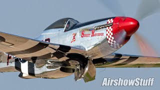 HUGE Gathering of P51 Mustangs  Sounds of WWII  EAA AirVenture Oshkosh 2019