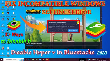 Hyper-V Error problem in Bluestacks 5 | BlueStacks is Unable to Use When Hyper V Enable Fix | 2026