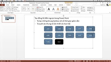 tạo đồng hồ đếm ngược trong powerpoint-Đơn giản