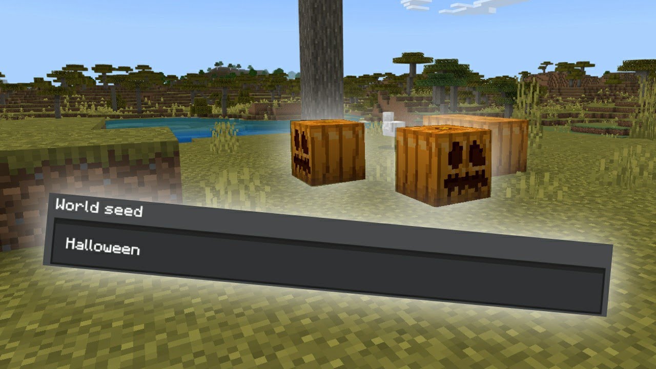 Playing The Halloween Seed In Minecraft Bedrock Edition! YouTube