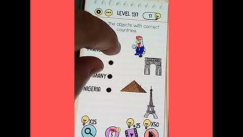 #Brainpuzzle #Brain test #level 137 "Match the objects with correct countries"