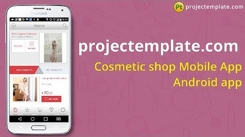 Cosmetic shop Android App source code