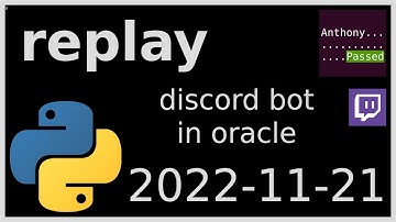 replay - moving the discord bot to oracle cloud - 2022-11-21