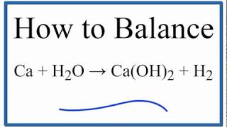 Ca + 2H2O → Ca(OH)2 + H2 | , Phản ứng oxi-hoá khử