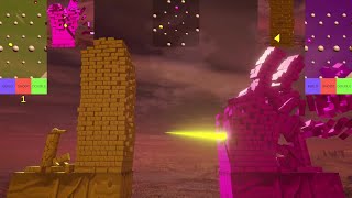 Castle Destruction vs Construction - Marble Race 3D