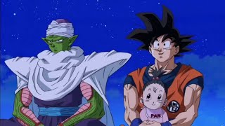 Goku spends time with Pan and Piccolo