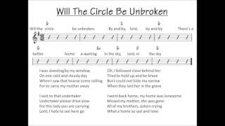 Video thumbnail of "Will The Circle Be Unbroken  - bluegrass backing track"