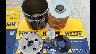 Распил масляного фильтра Hengst H90W23 (China)