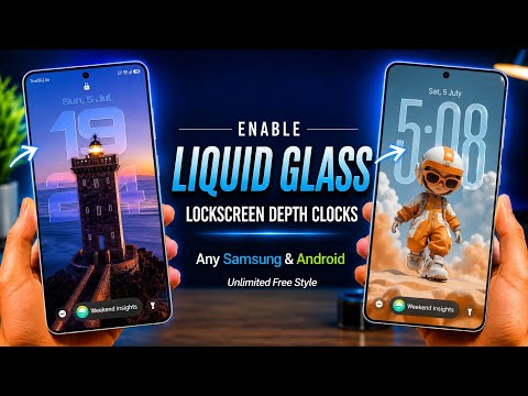 🔥Enable One Ui 9 Liquid Glass Depth Effect LockScreen Any Samsung & Android