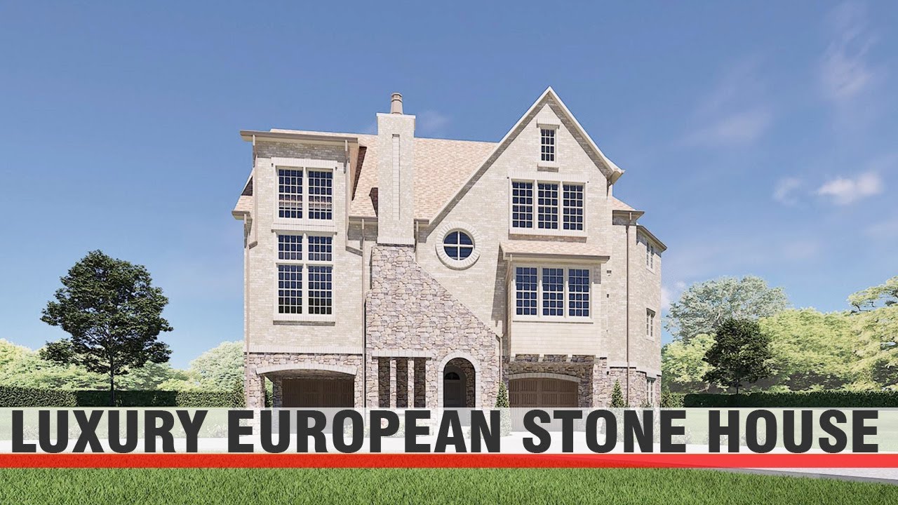Luxury European Stone House Design | Elegant Timeless Exterior