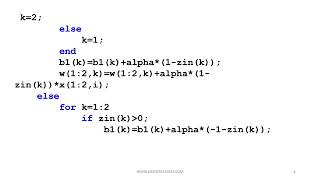 MATLAB Simulation of M-adaline Learning
