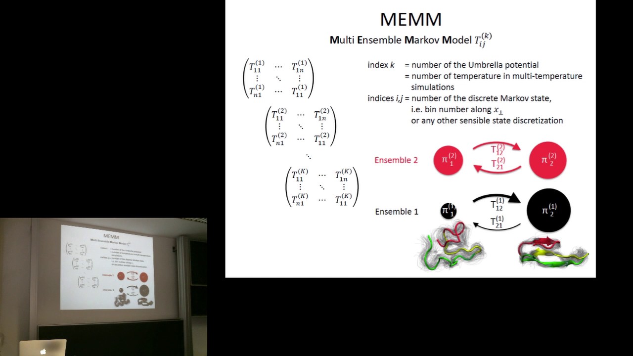 [PyEMMA 2017] TRAM and MEMM theory - YouTube