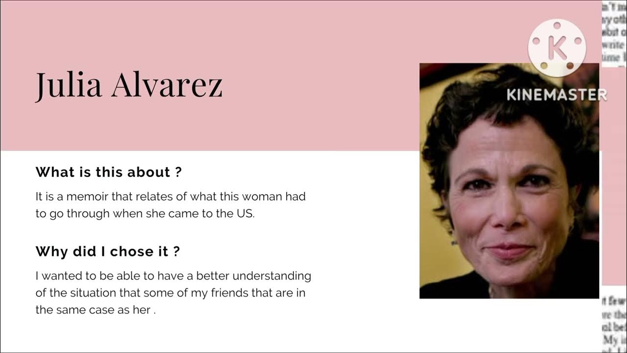 Review of the memoir Names/Nombres by Julia Alvarez - YouTube