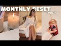 PRODUCTIVE MONTHLY RESET 🧚🏼 slow self care weekend in my life
