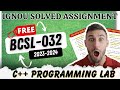BCSL-032 Solved Assignment 2023-24 | IGNOU BCA Free Assignment Solution SEM 3 BCSL 32 | By ISM