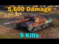 Bassotto - 5,600 Damage and 9 Kills | World of Tanks