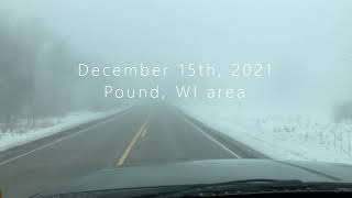 Train Derailment in Pound Wisconsin due to Dense Fog Truck Crash Man Dies December 15th, 2021 Video