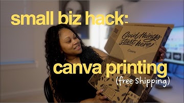 print hang tags (business cards) + mailers for you business in canva for less 💸