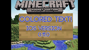 Colored Text MCPE: IOS Devices!