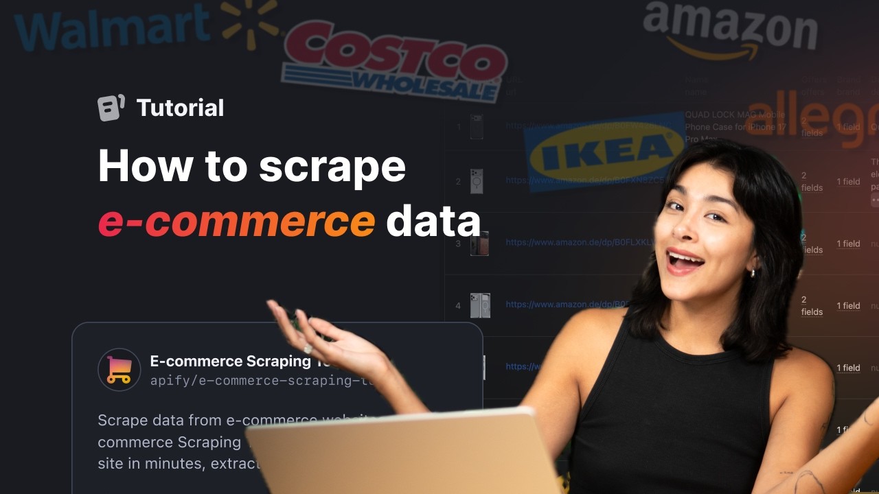 Scrape Data From ANY E-commerce Website with One Tool - YouTube