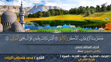 سور ( القيامة - الغاشية - البلد - القارعة - الهمزة ) بقراءة الكسائي | القارئ محمد مصطفى الزيات