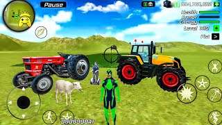 Rope Frog Ninja Hero Strange Gangster - Farming Tractor Driving in Open World - Android Gameplay screenshot 5