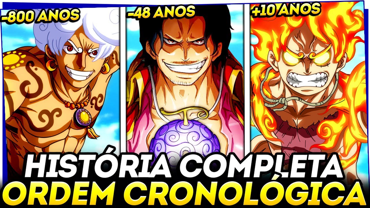 A LINHA TEMPORAL COMPLETA DA HISTÓRIA DE ONE PIECE EM ORDEM CRONOLÓGICA ...