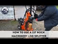 How to use a 15t log splitter from rock machinery